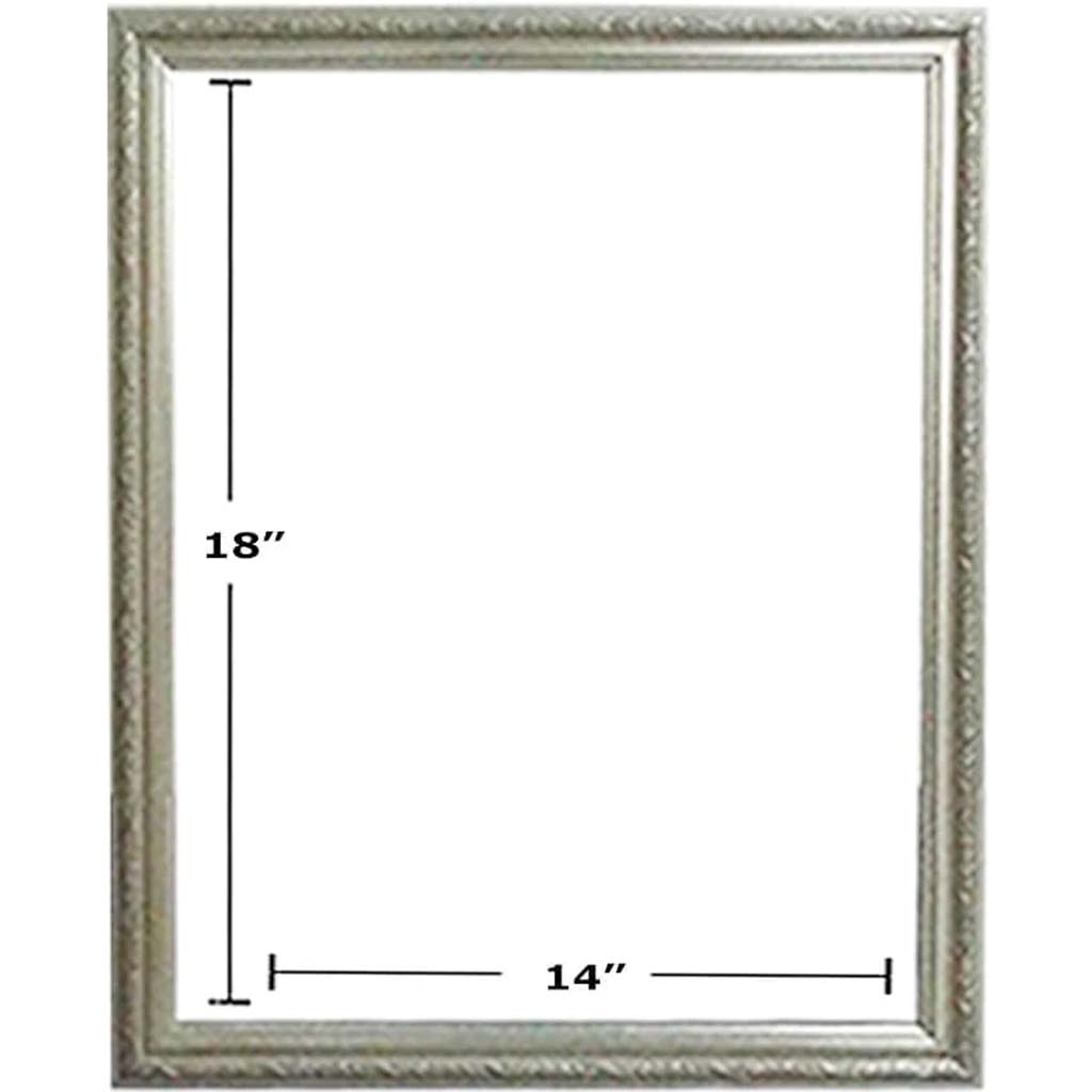 EMBOSSED SILVER PICTURE FRAMES 14in x 18in 