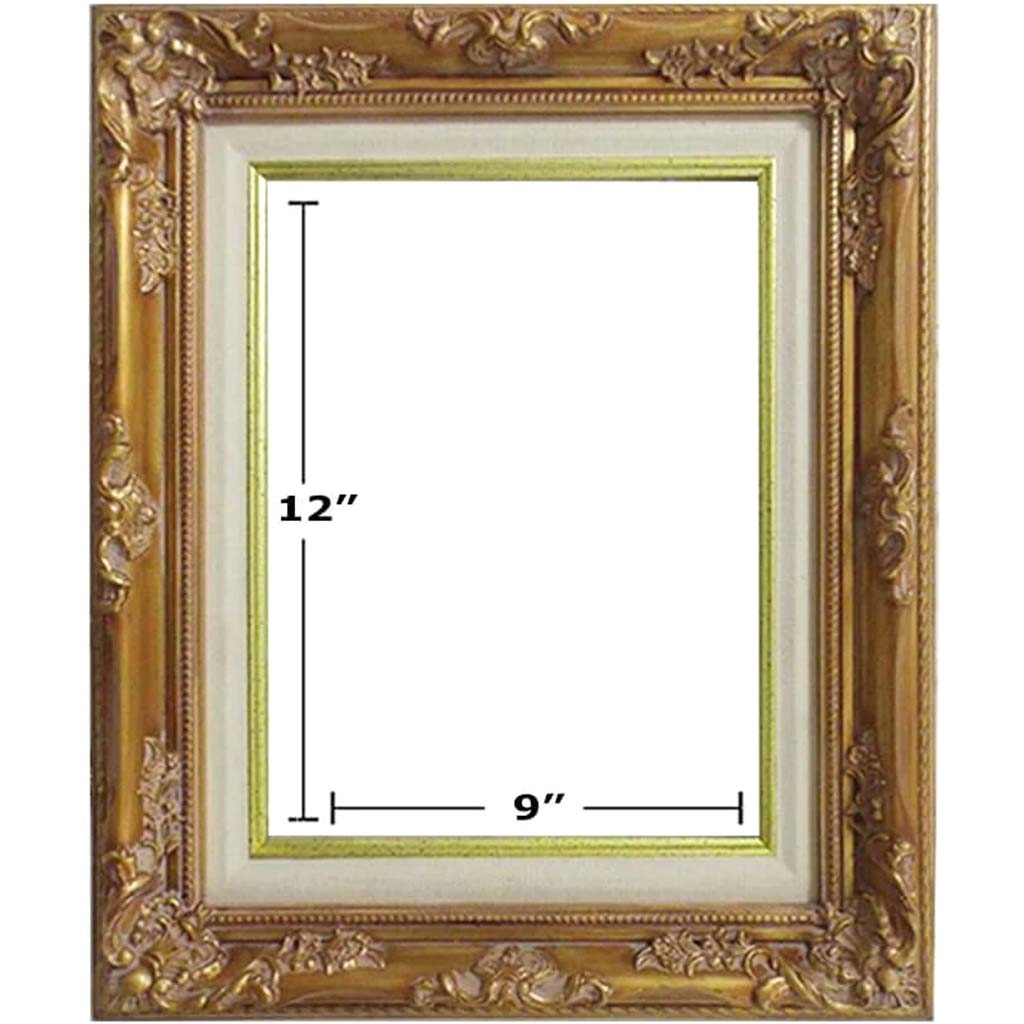 GOLD with LINER PICTURE FRAMES 9in x 12in 