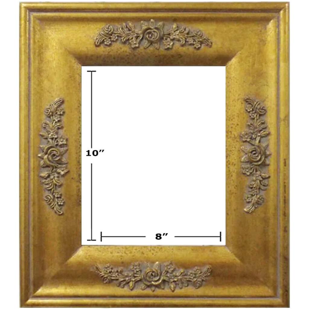 GOLD ROSE PICTURE FRAMES 8in x 10in 