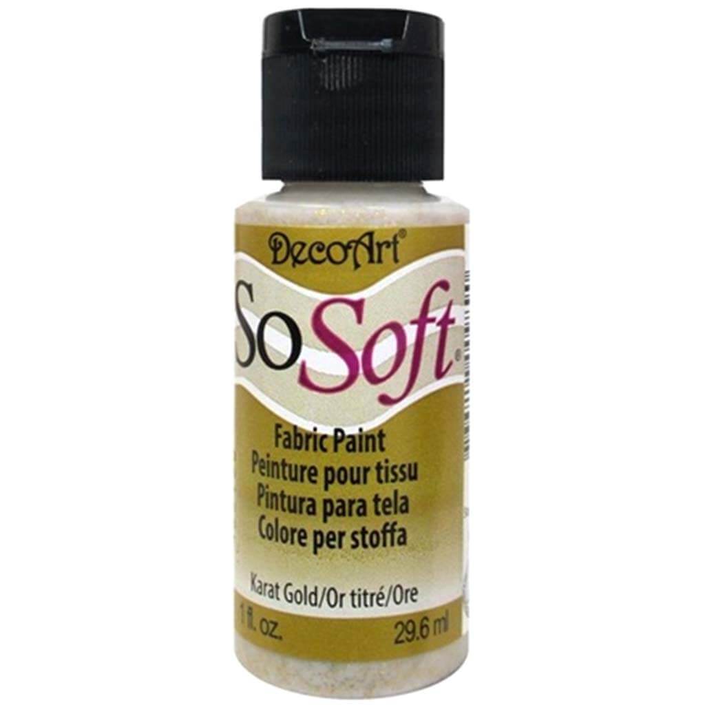 Sosoft Fabric Paint Karat Gold 1oz