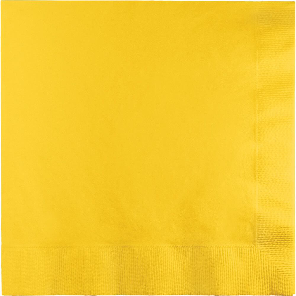 Luncheon Napkins 2ply 50ct, School Bus Yellow 