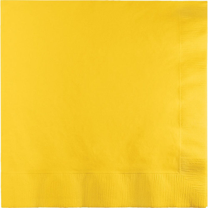 Luncheon Napkins 2ply 50ct, School Bus Yellow 