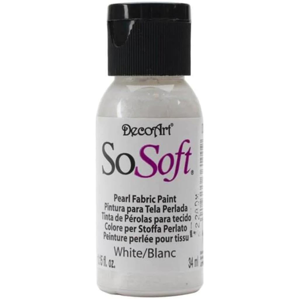 Sosoft Pearl Fabric Paint White Pearl