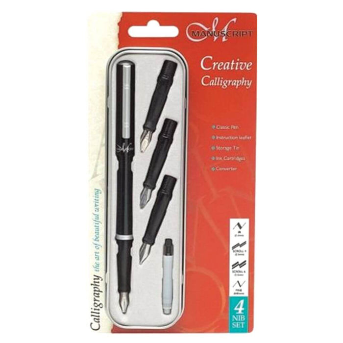 Manuscript Calligraphy Set in 4 NIB