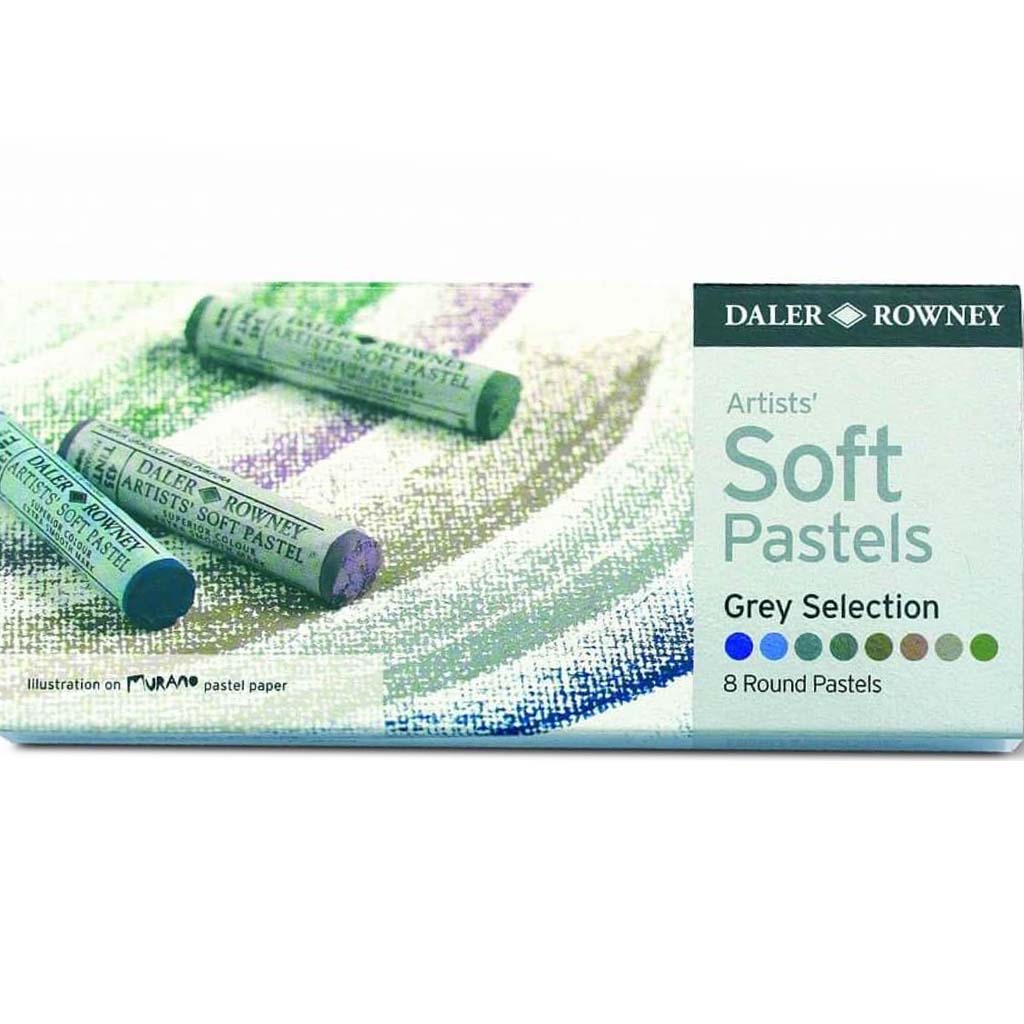 Soft Pastel Gray Selection Set of 8