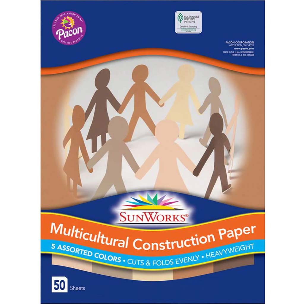 Multicultural Construction Paper 12in x 18in