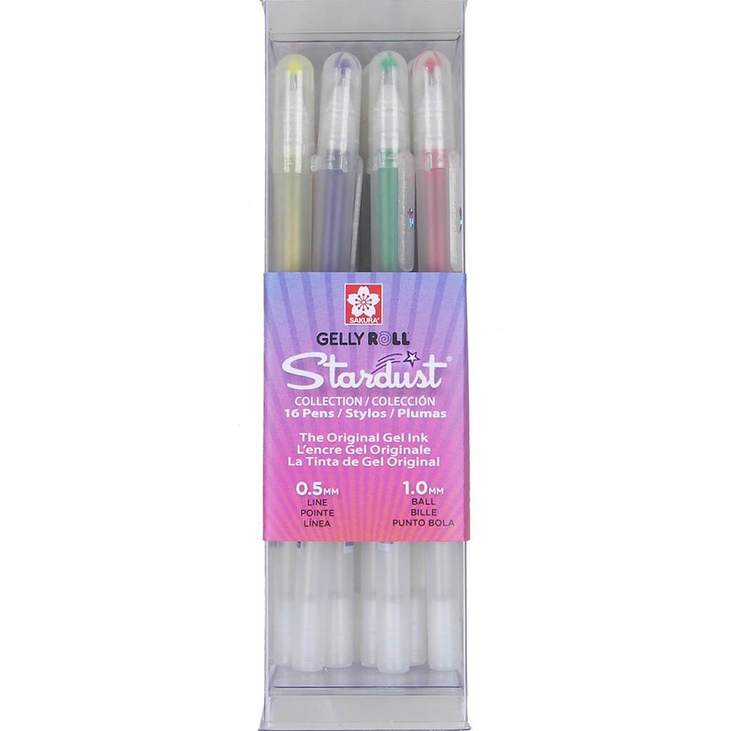 Gelly Roll Stardust Gel Pens Assorted Colors 16pcs