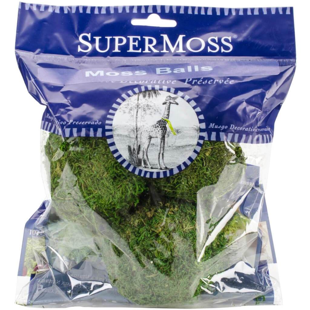 Super Moss Moss Balls 2.5in 3/Pkg Green