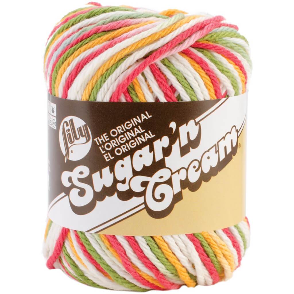 Lily Sugar'n Cream Yarn - Ombres Mango Madness