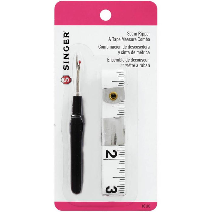 Singer Seam Ripper & Tape Measure 60in Tape & 4in Seam Ripper