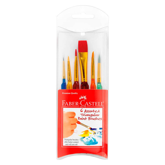 Faber Castell Triangular Paint Brush Set of 6