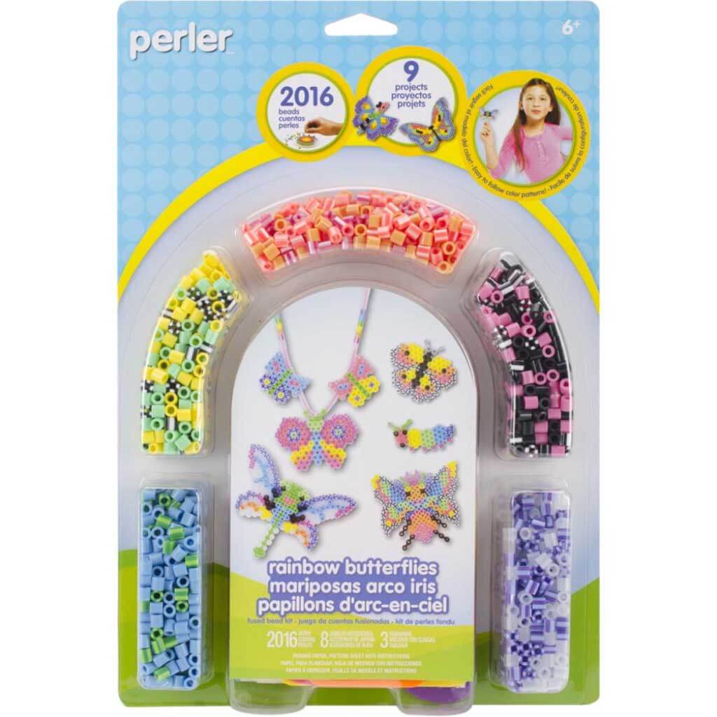 Perler Fused Bead Kit Rainbow Butterflies