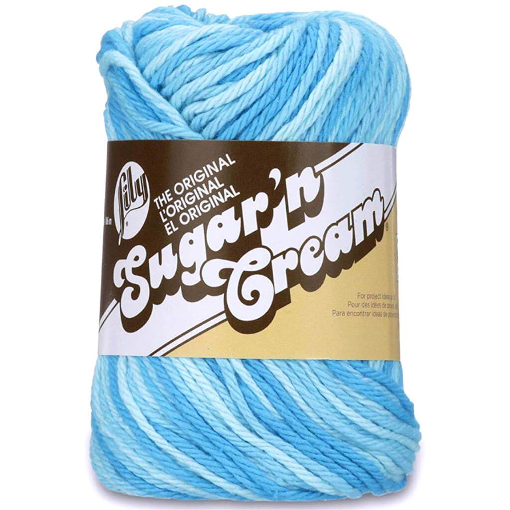 Lily Sugar'n Cream Yarn - Ombres Swimming Pool