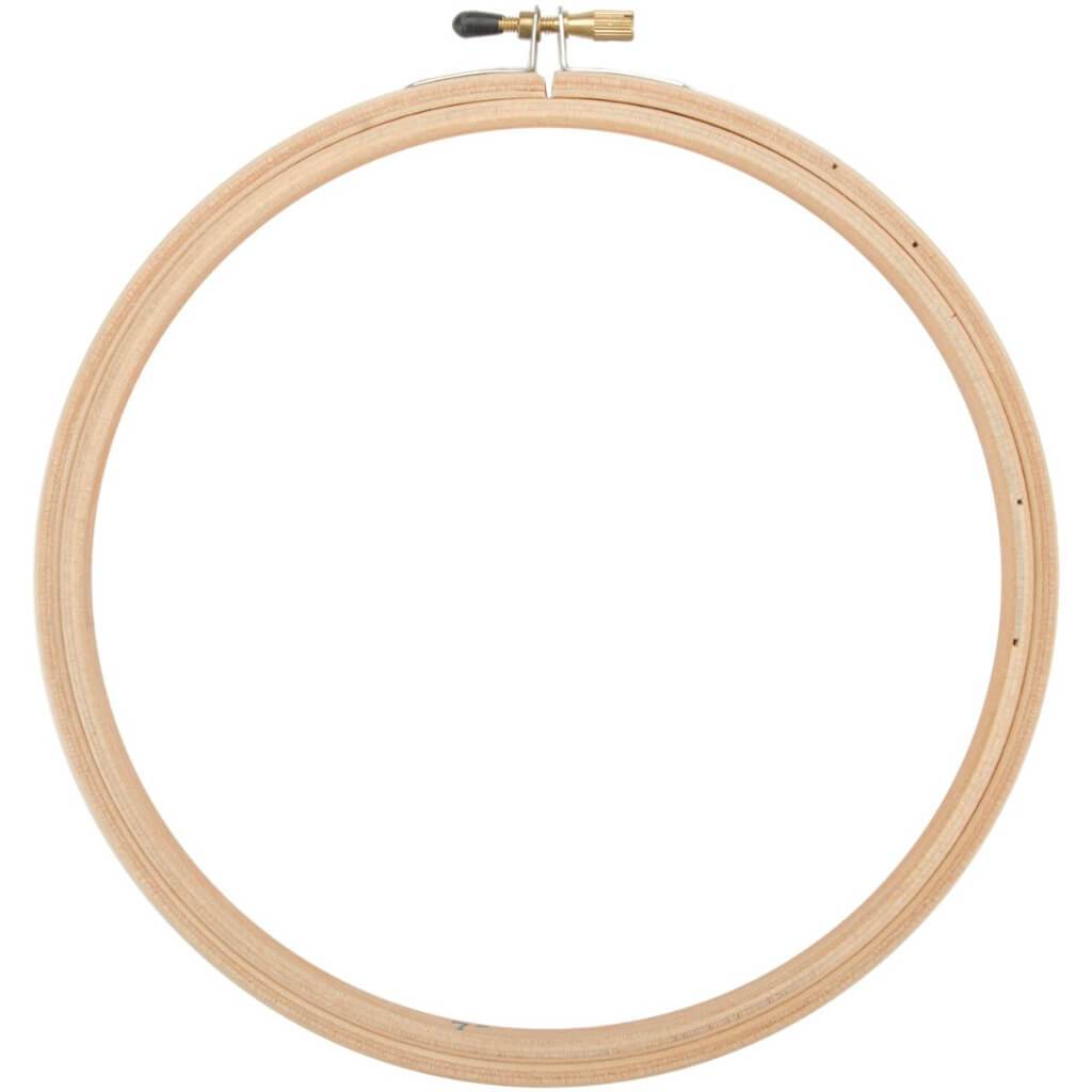 Frank A. Edmunds Wood Embroidery Hoop with Round Edges 7in