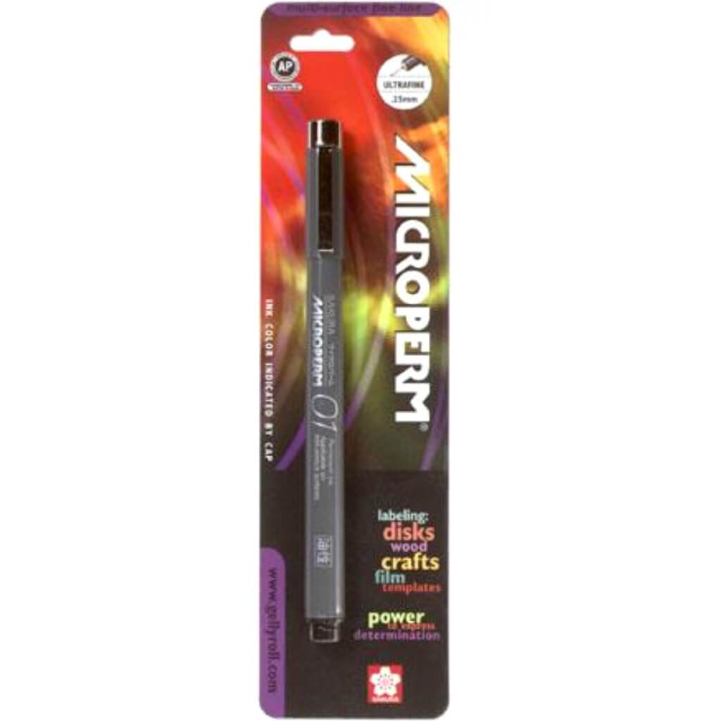 Microperm Pen 01 .25mm Black