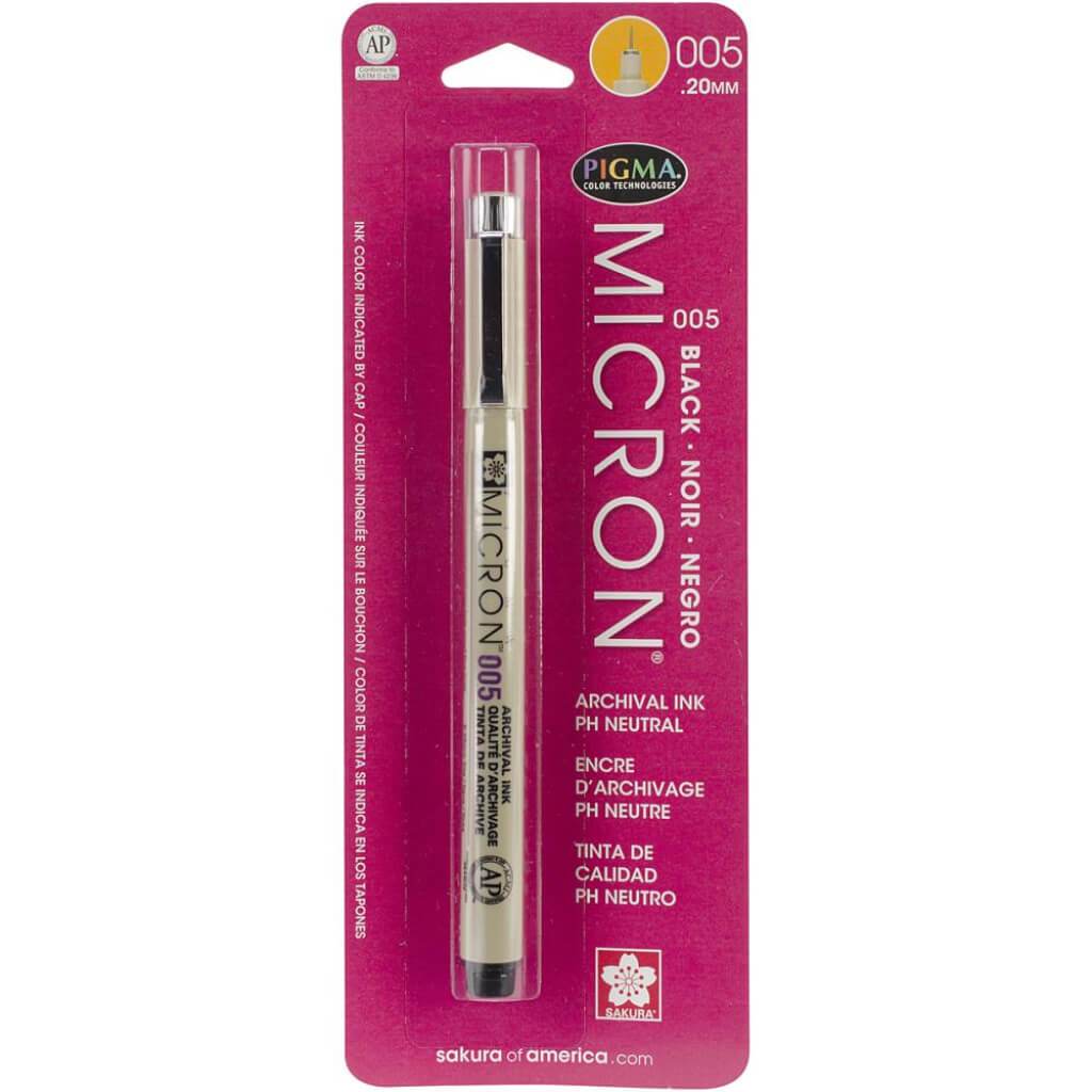 Pigma Micron Pen 01 .20mm Black