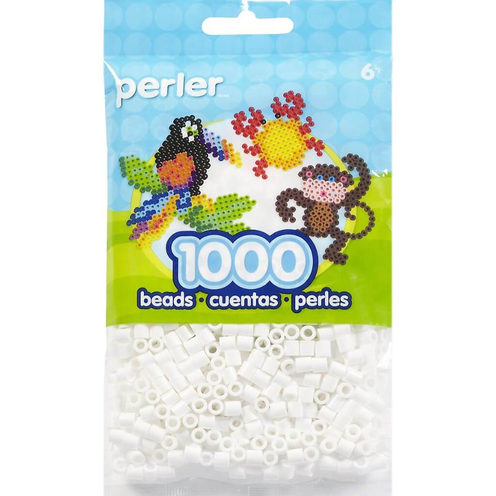 Perler Beads 1,000/Pkg White