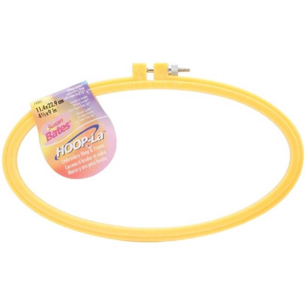 Bates Hoop-La Plastic Embroidery Hoop 4.5in x 9in