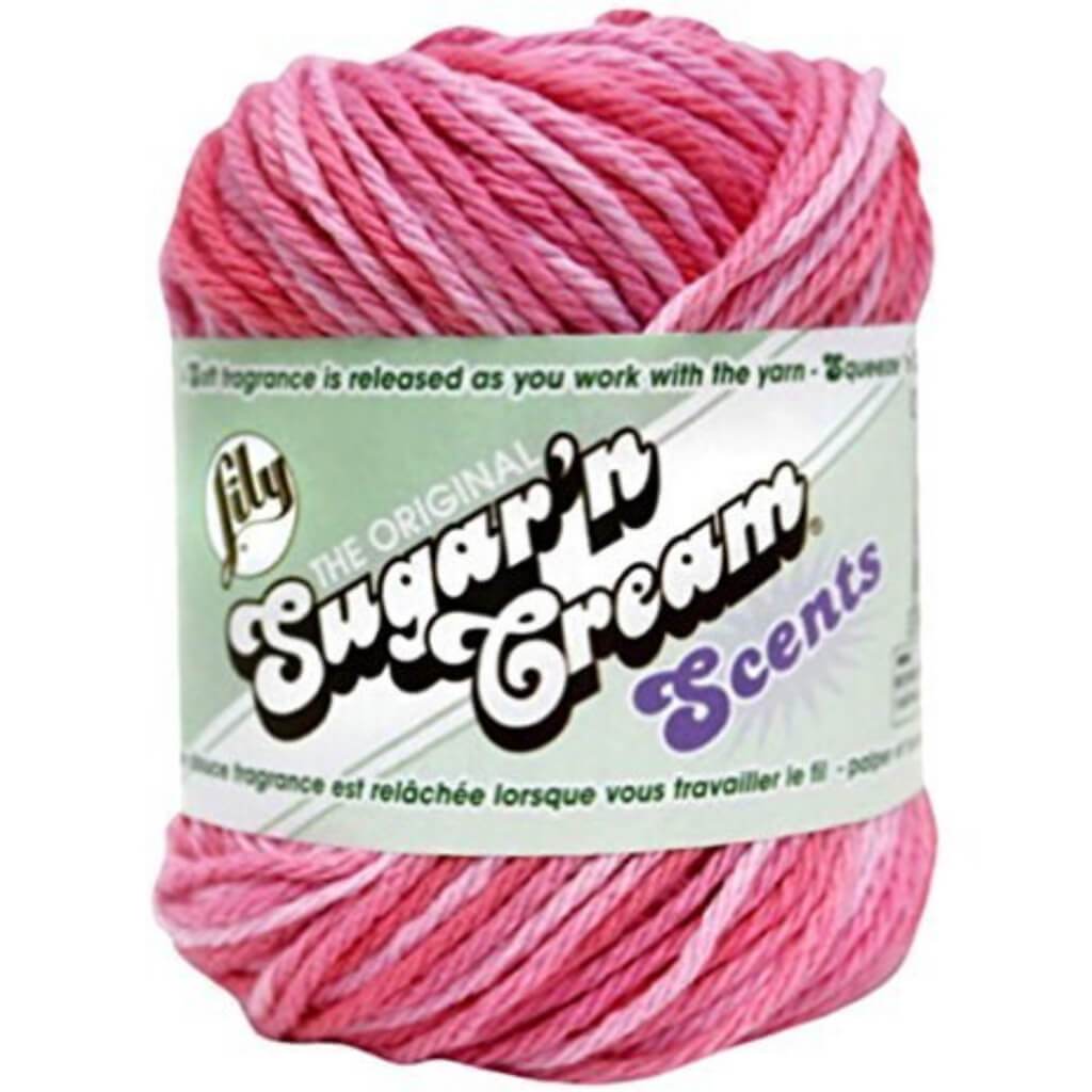 Lily Sugar'n Cream Yarn - Scents Rose Petal