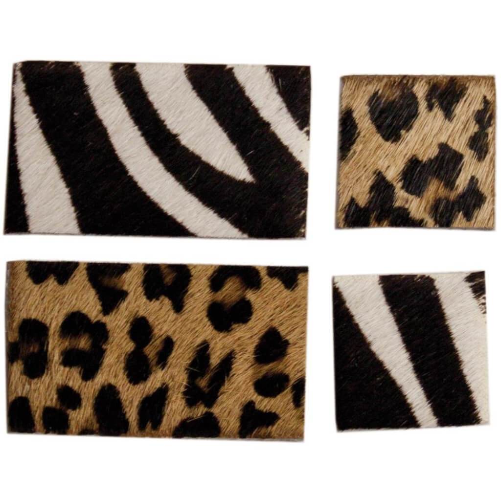 Safari Shapes Squares 4pc