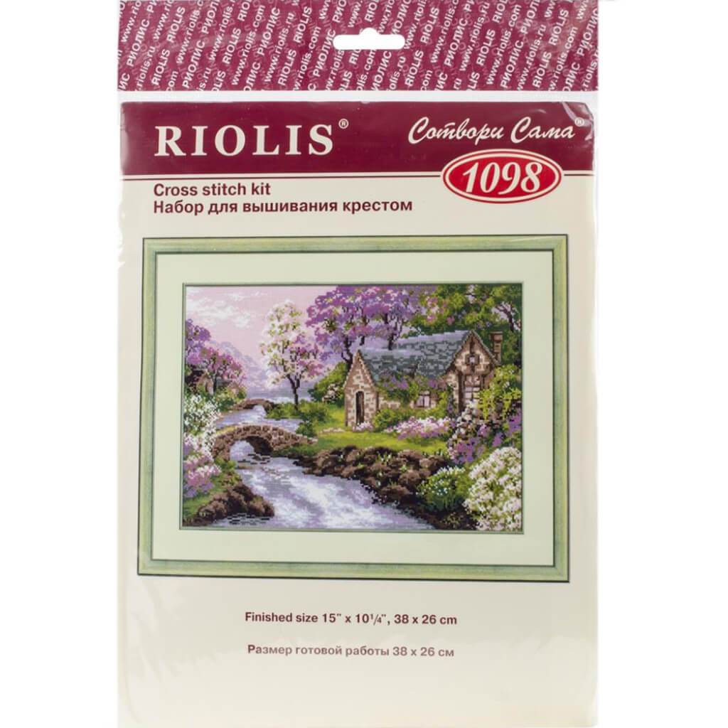 Counted Cross Stitch Kit Spring View 15in x 10.25in