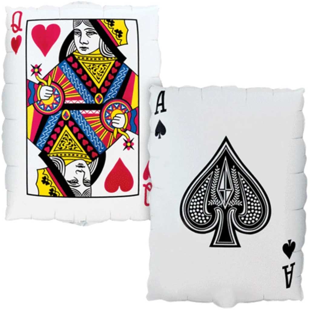 Playing Card Foil Balloon 30in 