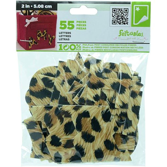 Feltables Self Stick Adhesive Letters Leopard