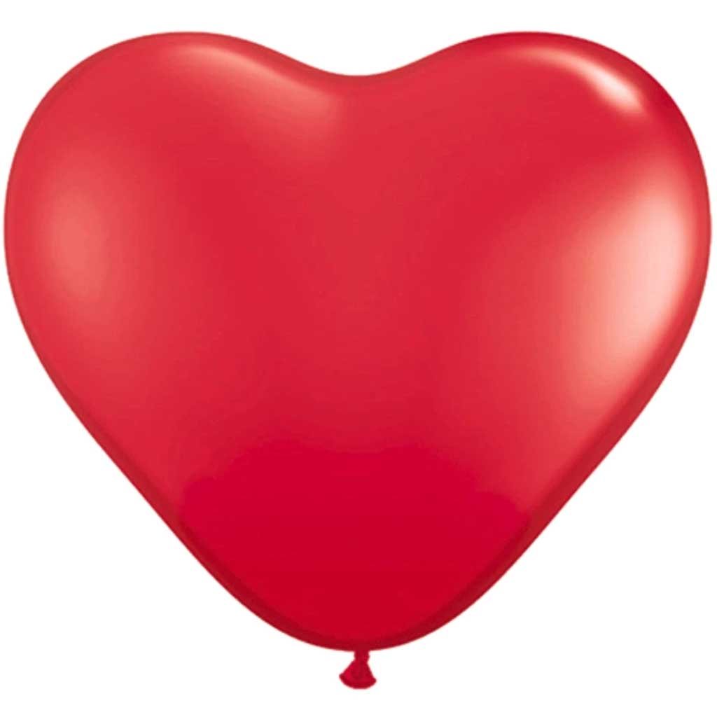 Heart Shaped Red Latex Balloon, 11in