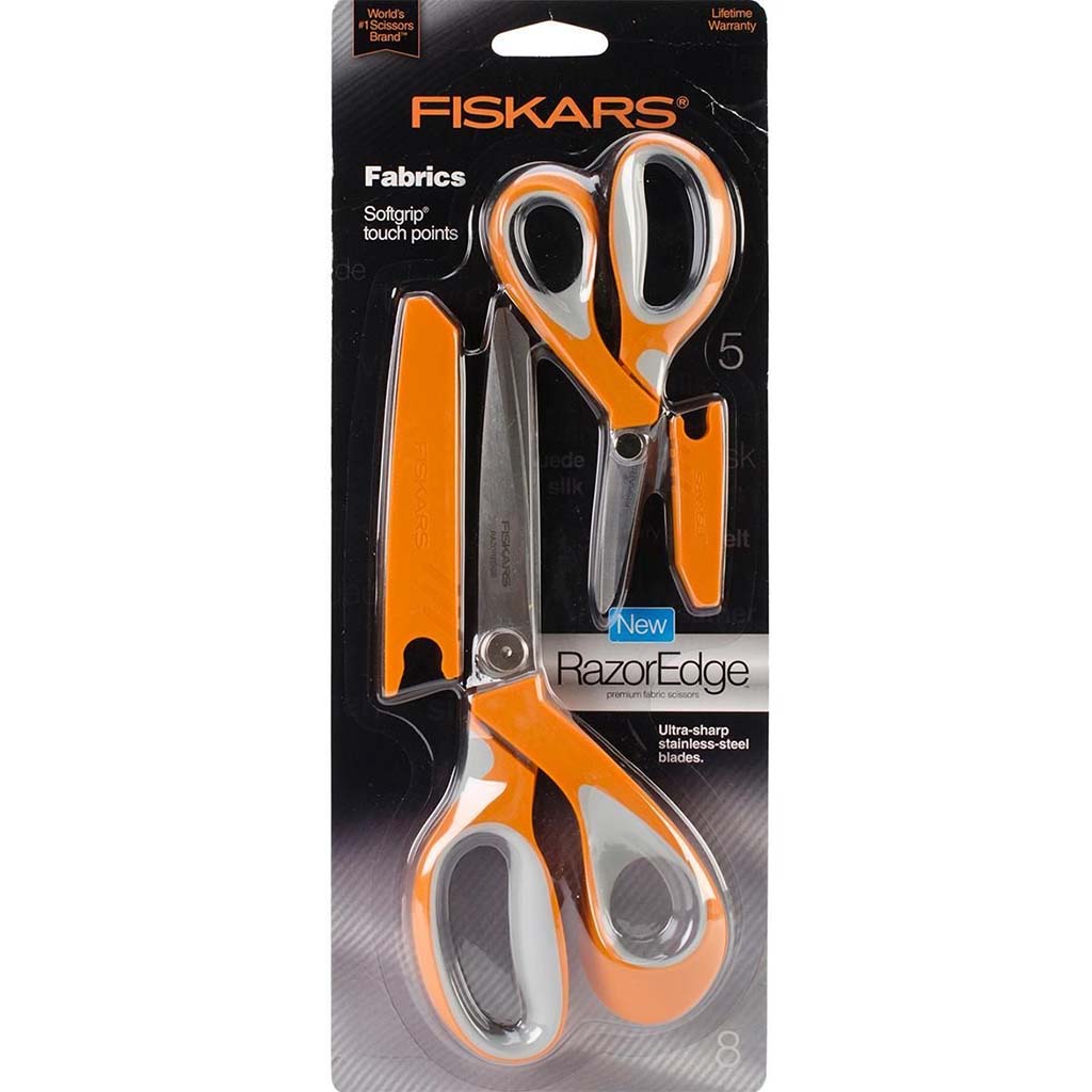 RazorEdge Softgrip Fabric Shears Set 5in and 8in 