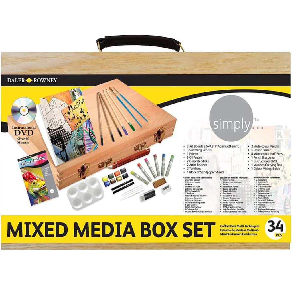 Simply Mixed Media Pencil  Box Set 34pc