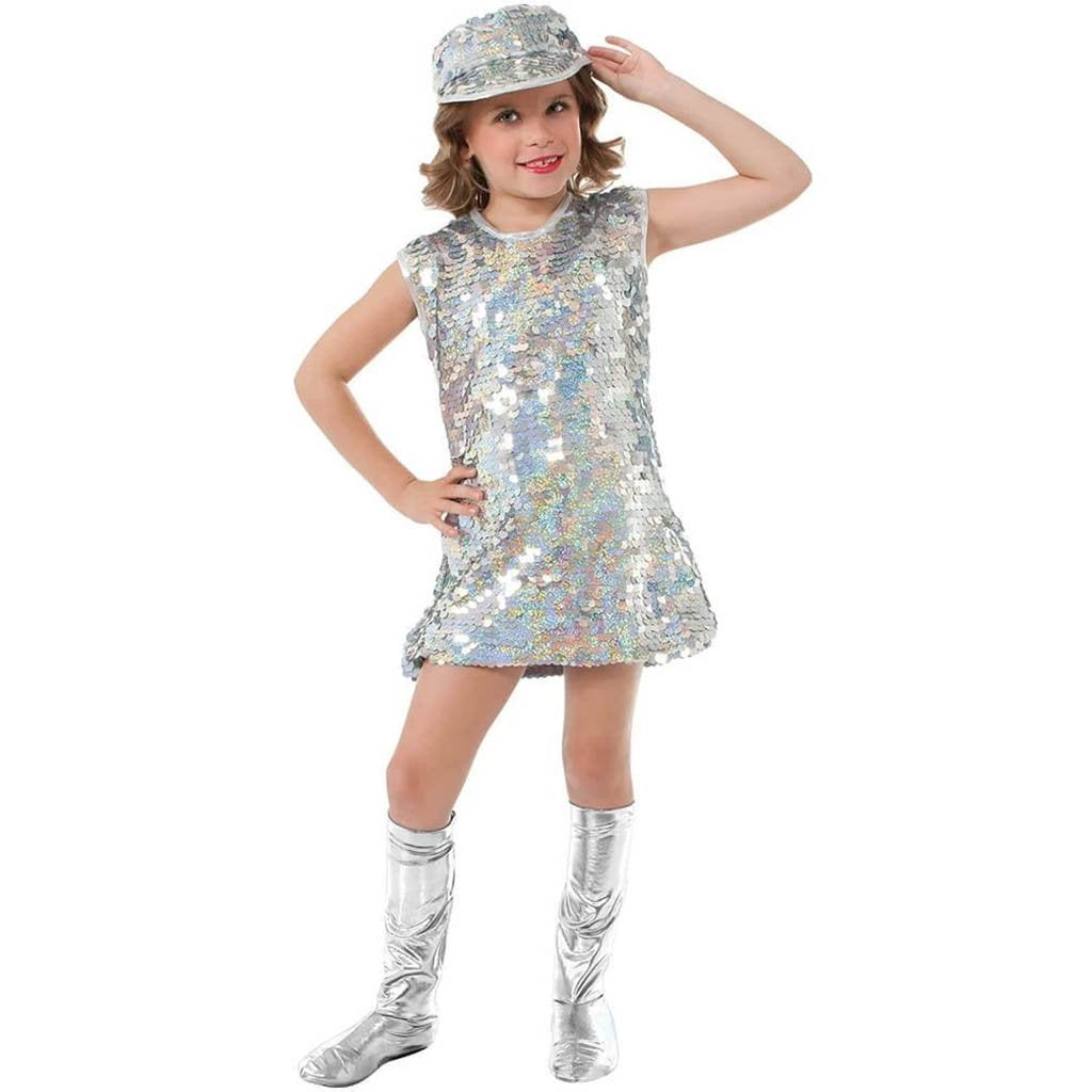Silver Mod Girl Costume