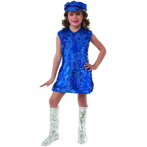 Blue Mod Girl Costume