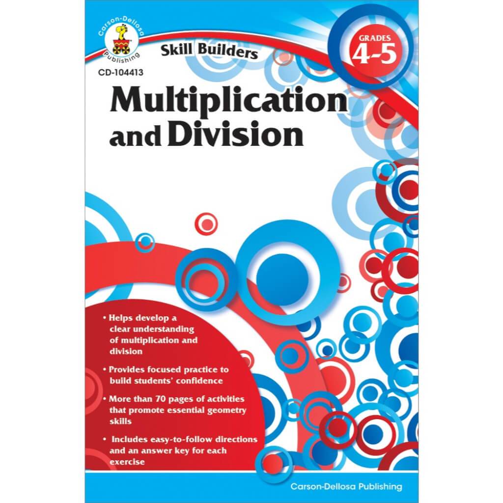 Multiplication And Division Workbook Grade 4-5 