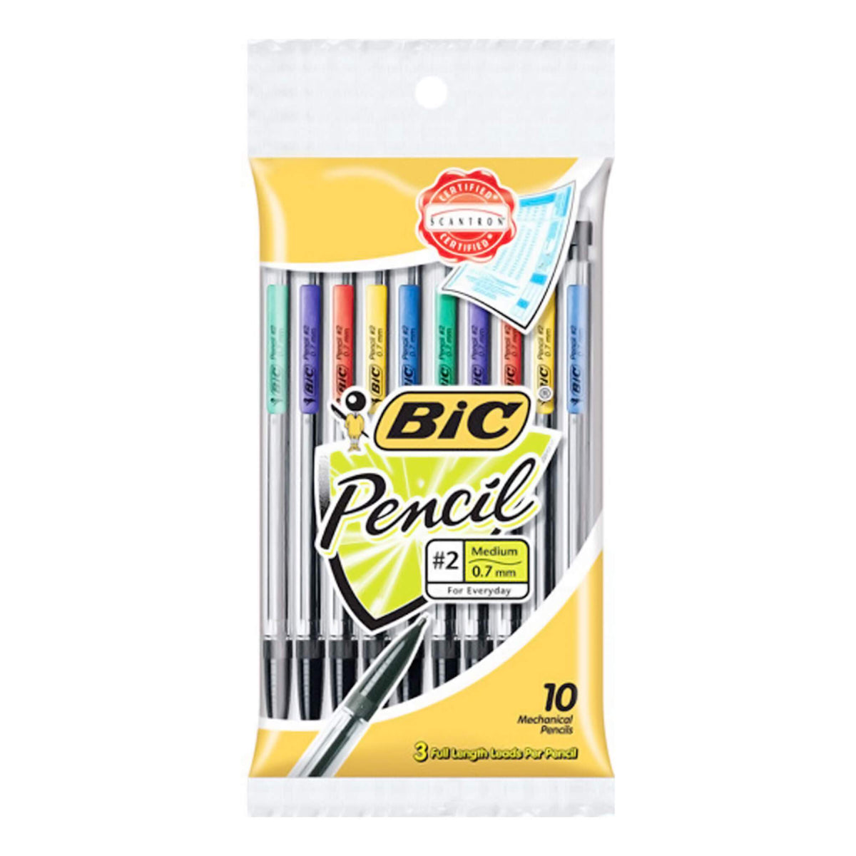 BIC XTRA LIFE PENCIL 10CT 0.7MM 