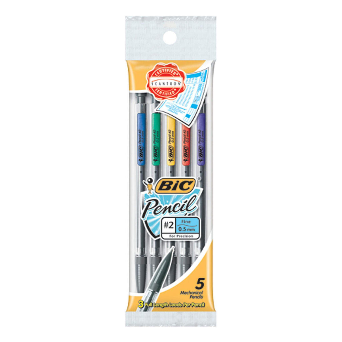 BIC XTRA PRECISION PENCIL 5CT 0.5MM 