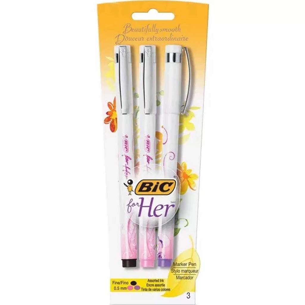 BIC MARKER PEN 3CT 0.5MM 