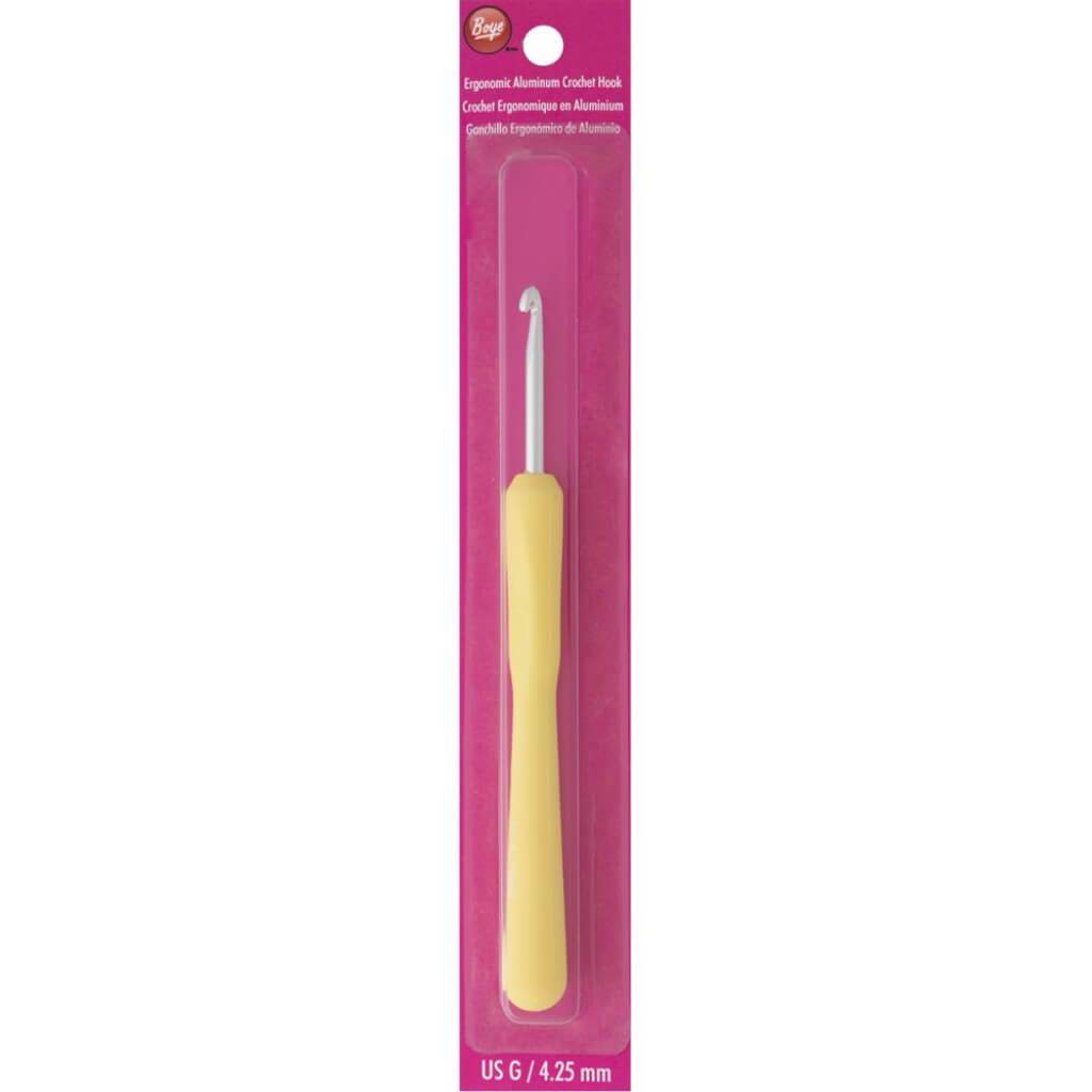 Boye Ergonomic Aluminum Crochet Hook G/4.25mm