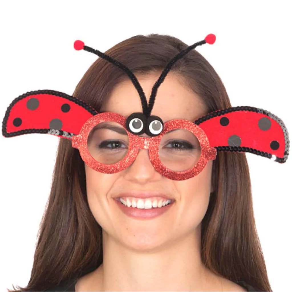 Lady Bug Eye Glasses 