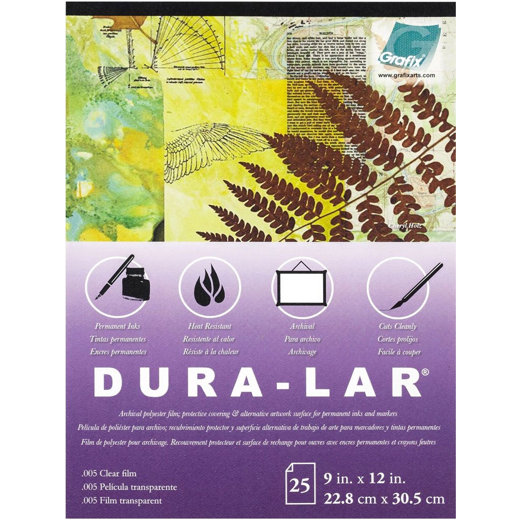 Pad Duralar 005  9in x 12in Clear