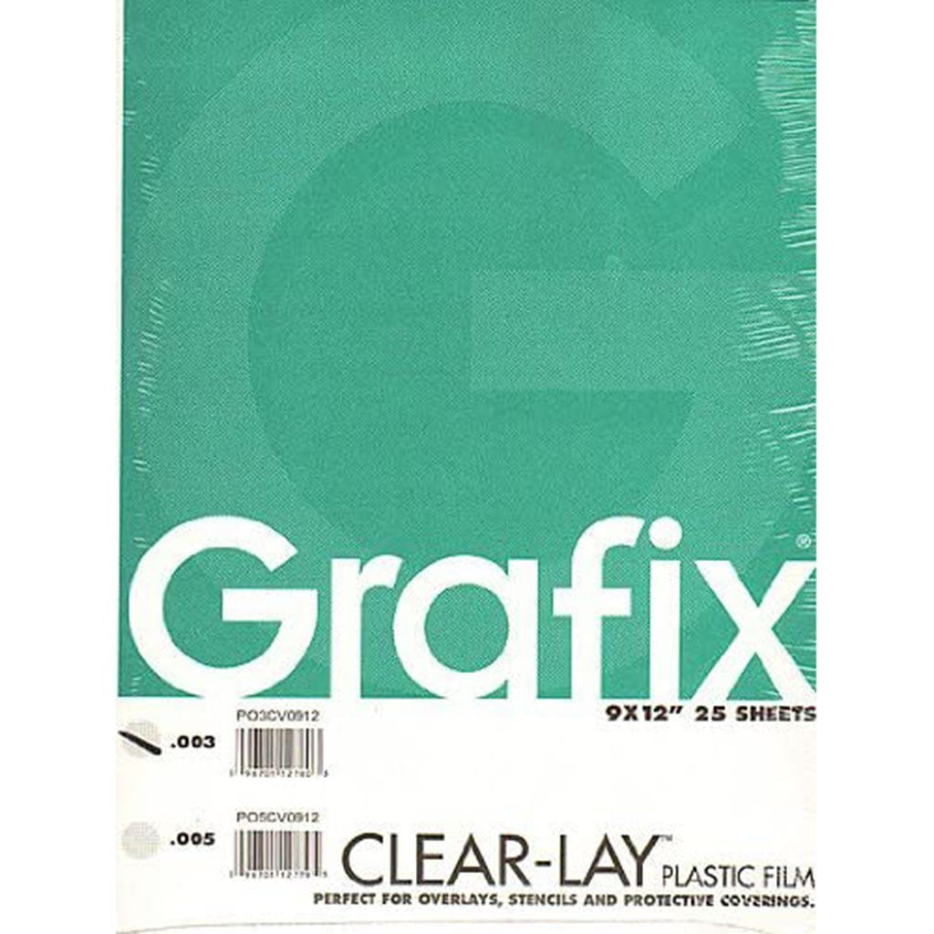 Film Plastic 003  9in x 12in Clear