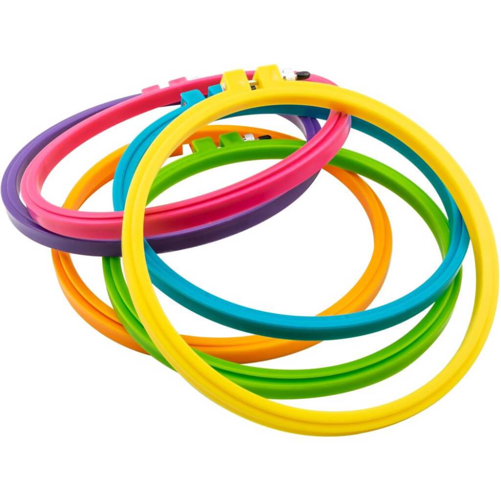 Bates Hoop-La Plastic Embroidery Hoop 8in Violet