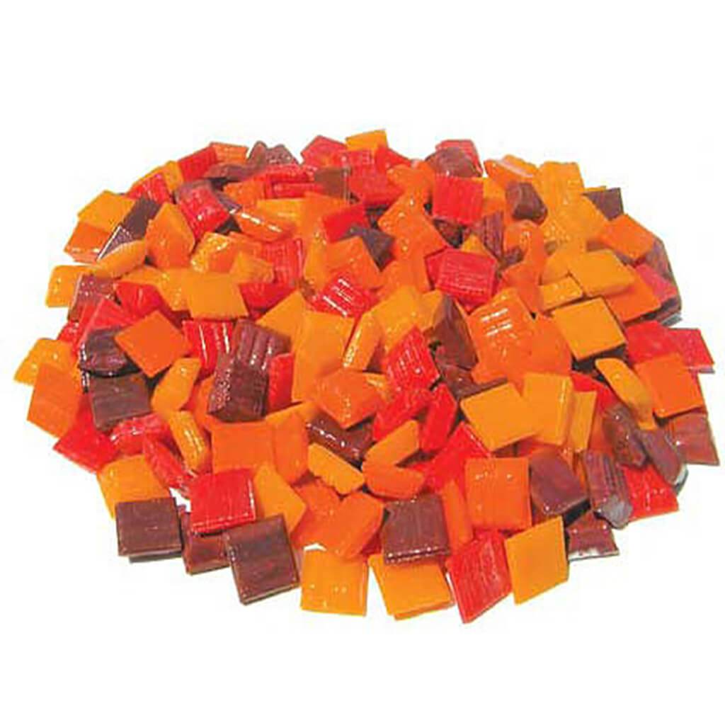 Mini Italian Glass Tile Firestone 1/2lb