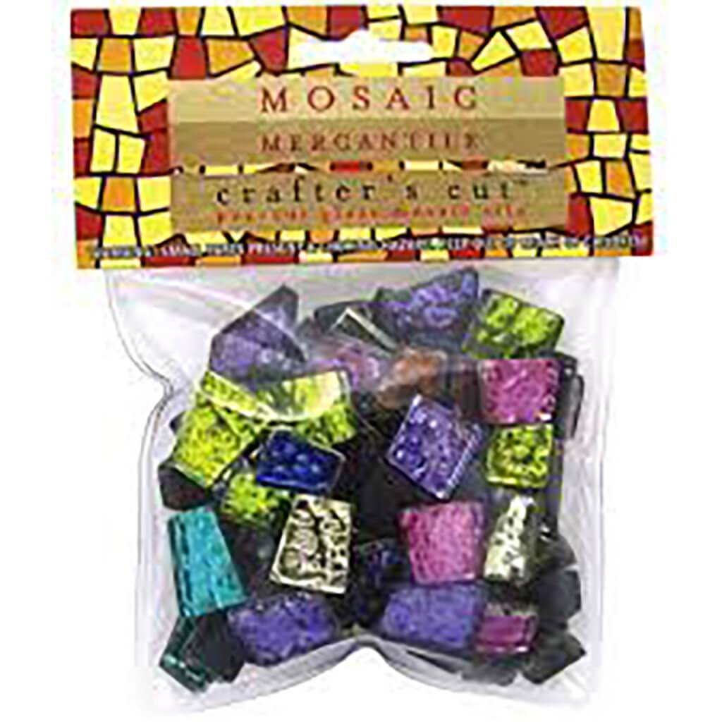 Crafter's Cut Sparkle Mosaic Tiles Assorted 1/2lb