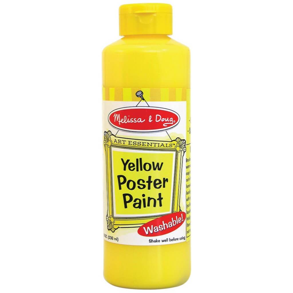 Yellow Poster Paint Washable 8oz