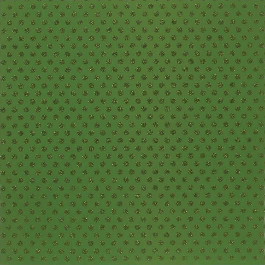 Cardstock Patterned Glitter Big Dot 12in x 12in Grass Green