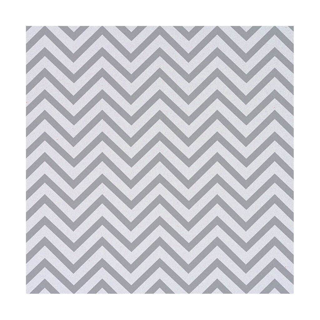 Cardstock Paper Chevron 12in x 12in Silver