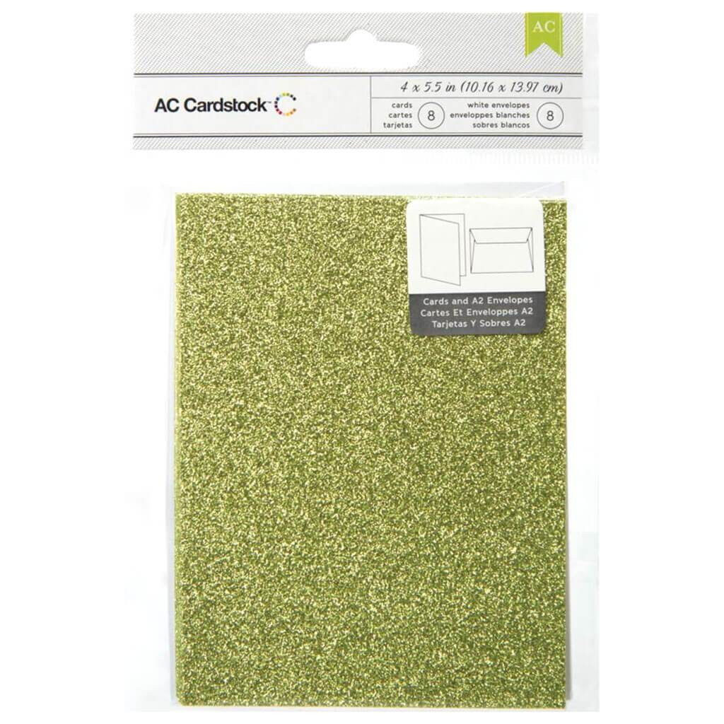 Card And Envelope 8pk Keylime