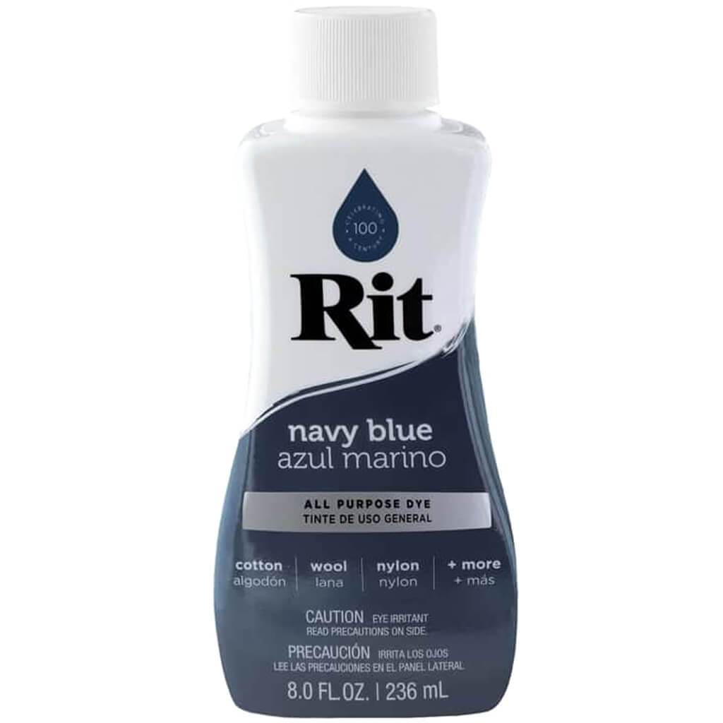 Rit Dye Liquid Dye 8oz Navy Blue