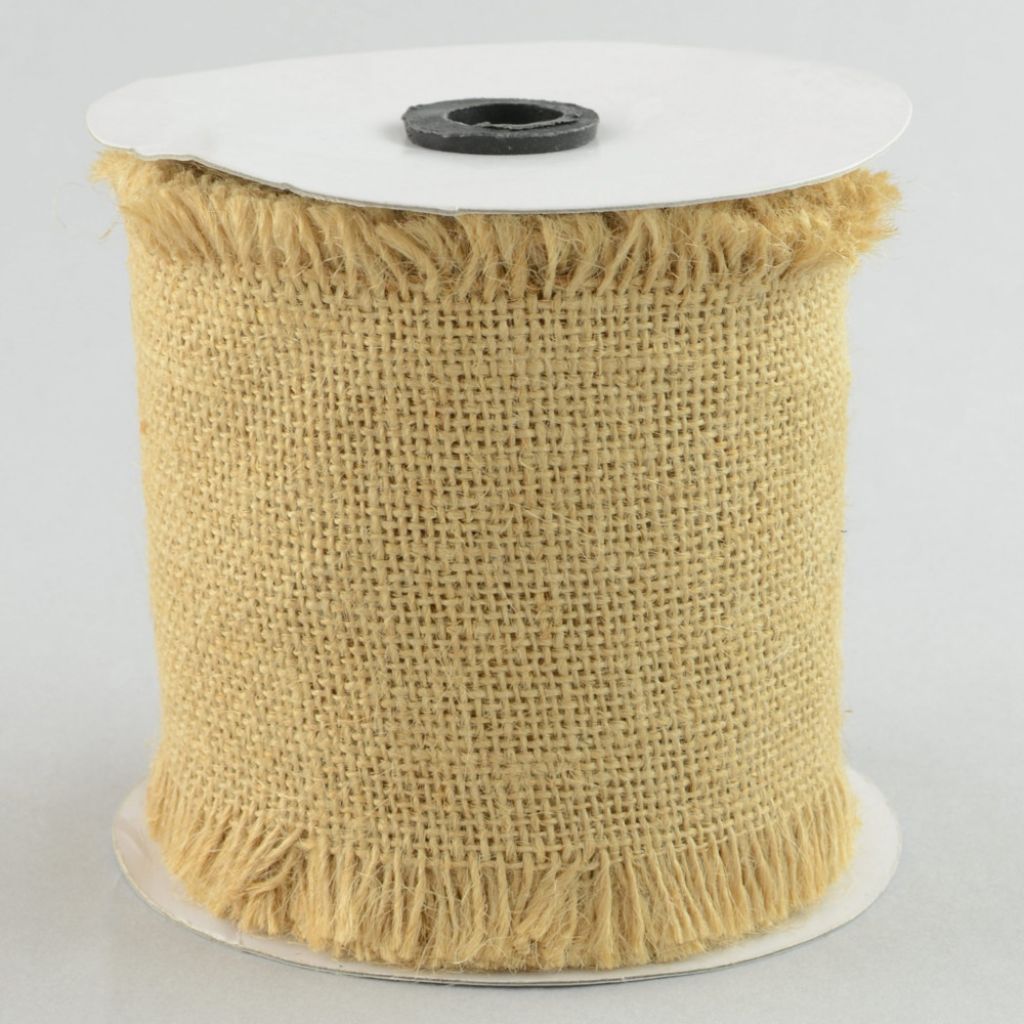 Fine Burlap Natural Color Jute Ribbon Roll