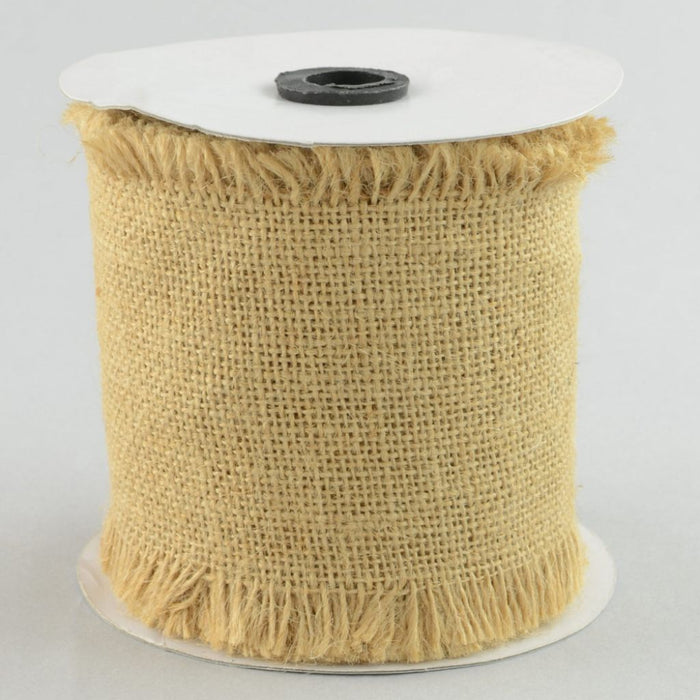 Fine Burlap Natural Color Jute Ribbon Roll